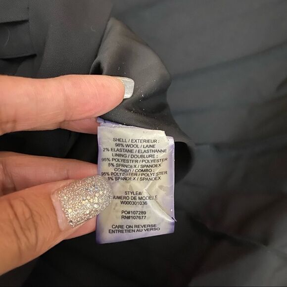 Alice + Olivia Black Pleated Mini Skirt Size27 - Picture 5 of 8